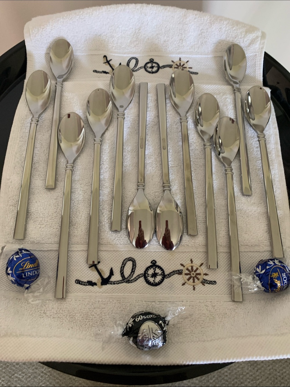 Oneida Shaker pattern Set of 12 Ice Tea Spoons SS NWOT